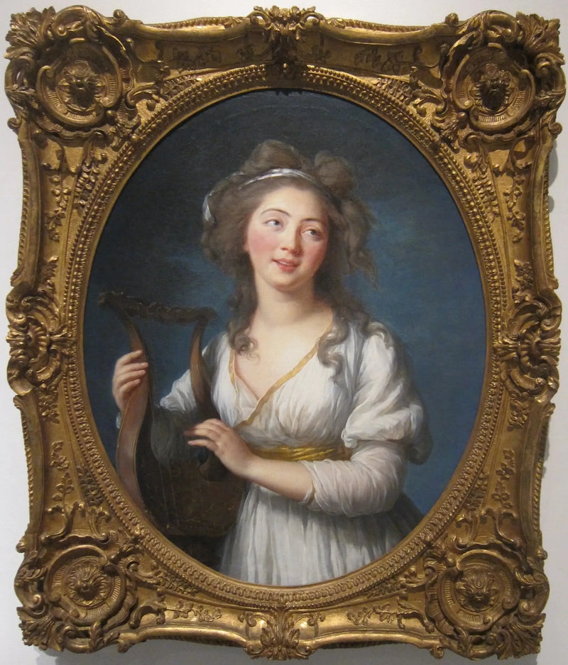 Portrett av en ung kvinne som spiller lyre - Élisabeth Vigée Le Brun

Source:
Portrait d'une jeune femme jouant de la lyre - Élisabeth Vigée Le Brun
