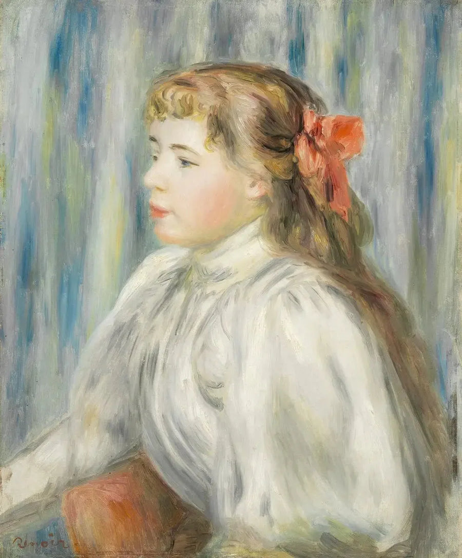 Portrett av en ung kvinne - Pierre-Auguste Renoir