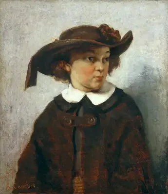 Portrett av en ung jente - Gustave Courbet