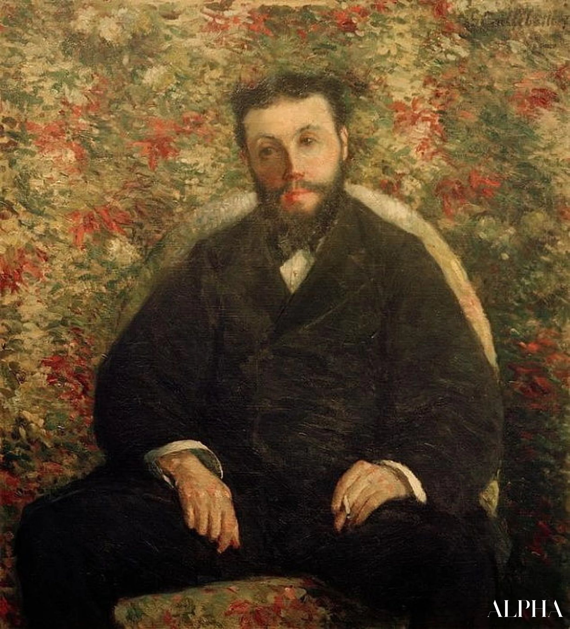 Portrett av A. Cassabois - Caillebotte - Høykvalitets reproduksjoner av malerier og bilder