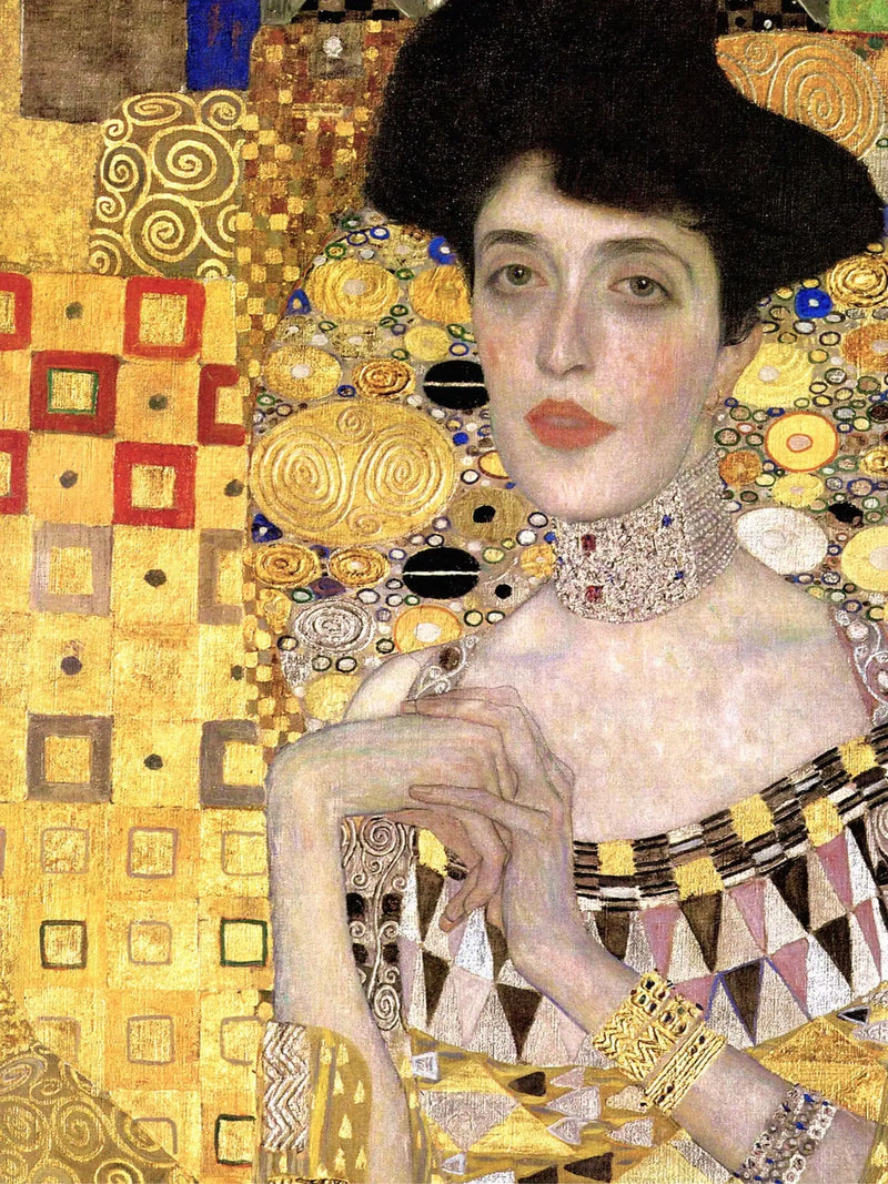 👑 Portrett av Adèle Bloch-Bauer I (Detalj) – Gustav Klimt (1907)