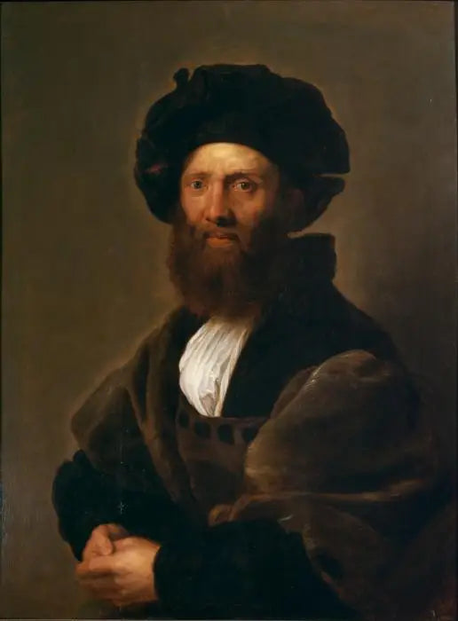 Portrett av Baldassare Castiglione (etter Raphael) - Peter Paul Rubens