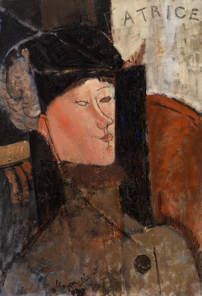Portrett av Béatrice Hastings (Modigliani, Philadelphia) - Amedeo Modigliani