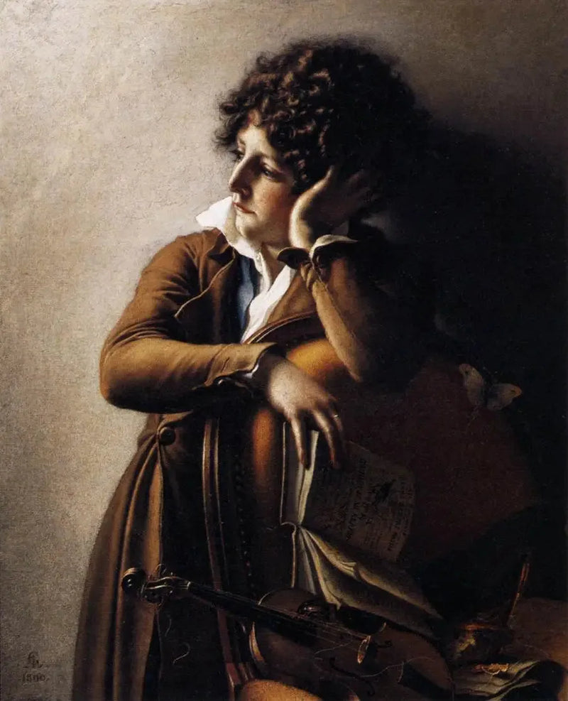 Portrett av Benoît Agnès Trioson (1790 – 1804), kalt « Ruhehaus » - Anne-Louis Girodet

Source:
Portrait de Benoît Agnès Trioson (1790 – 1804), surnommé « Ruhehaus » - Anne-Louis Girodet