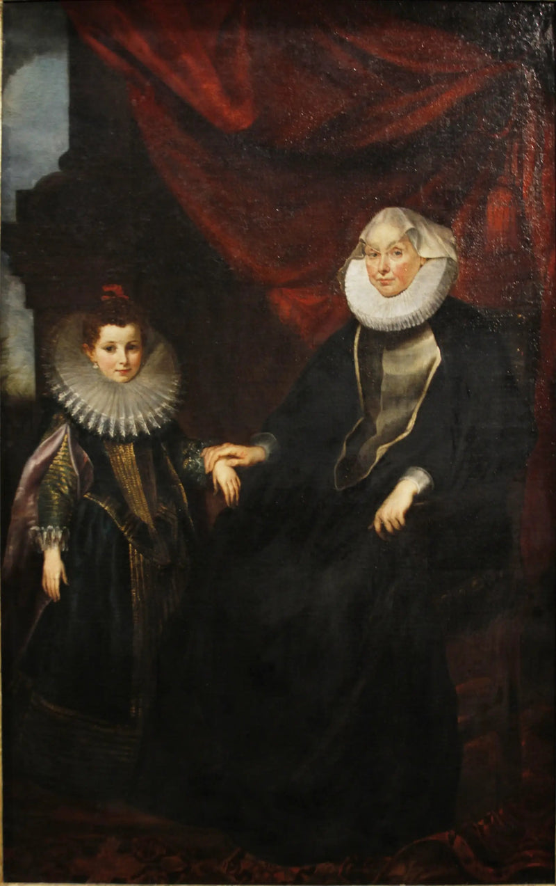 Portrett av Bianca Spinola Imperiale (1554-1622) og hennes niese Maddalena Imperiale - Peter Paul Rubens