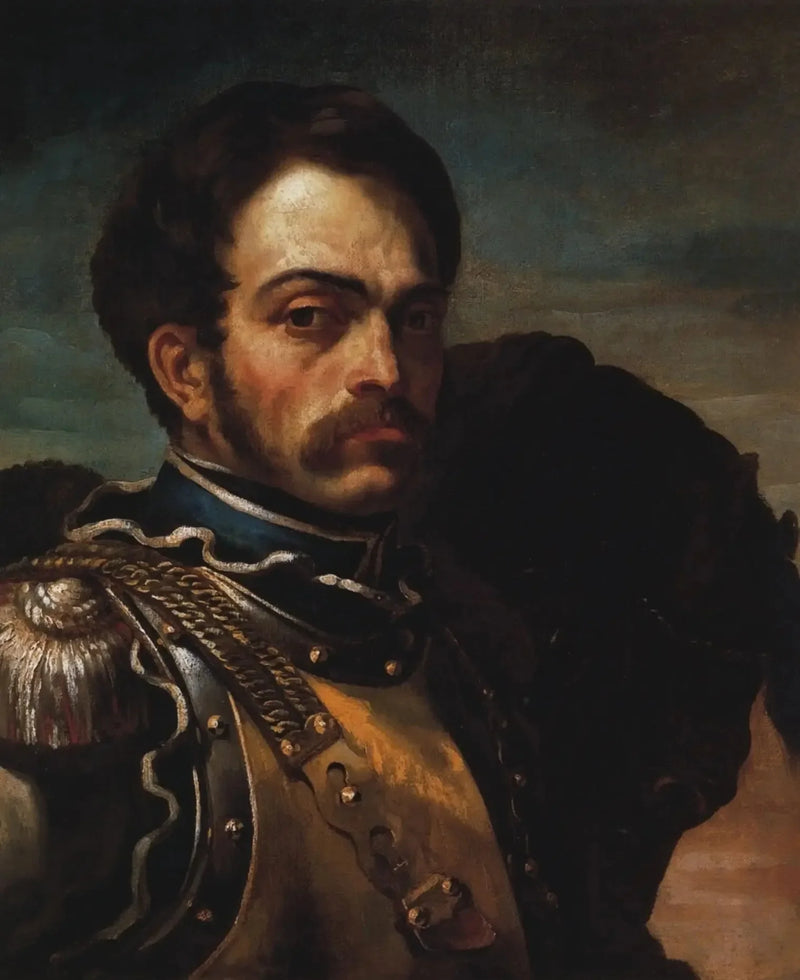 Portrett av karabinér - Théodore Géricault