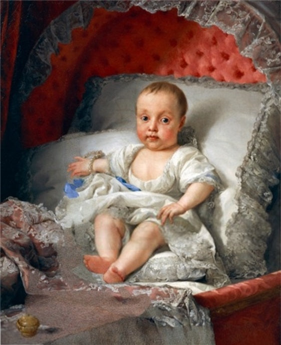 Portrett av Carlota Joaquina av Spania (1775-1830) - Anton Raphael Mengs
