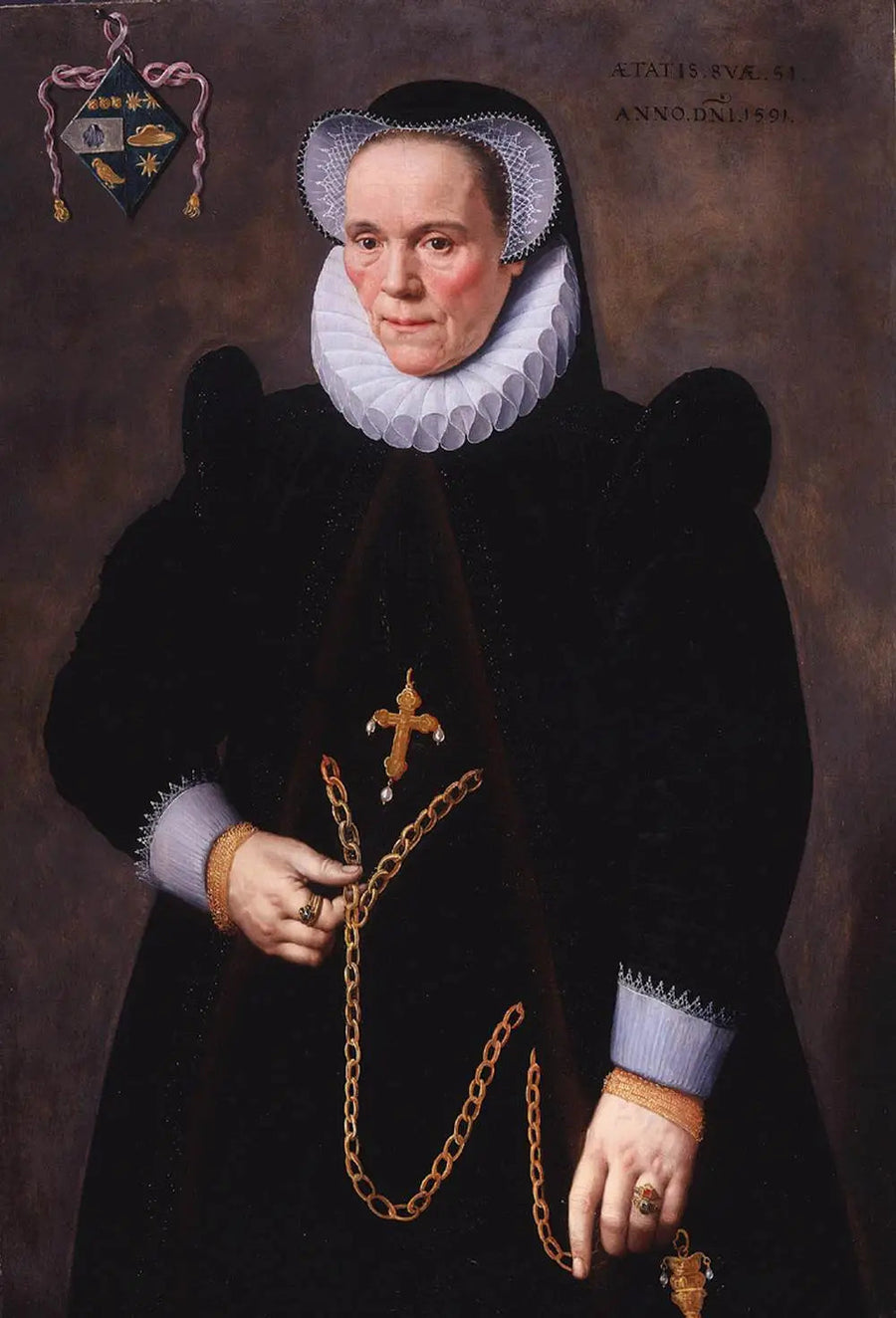 Portrett av Catherine van Damme, hustru av François de Groote - Frans Pourbus den Yngre

Source:
Portrait de Catherine van Damme, épouse de François de Groote - Frans Pourbus the Younger
