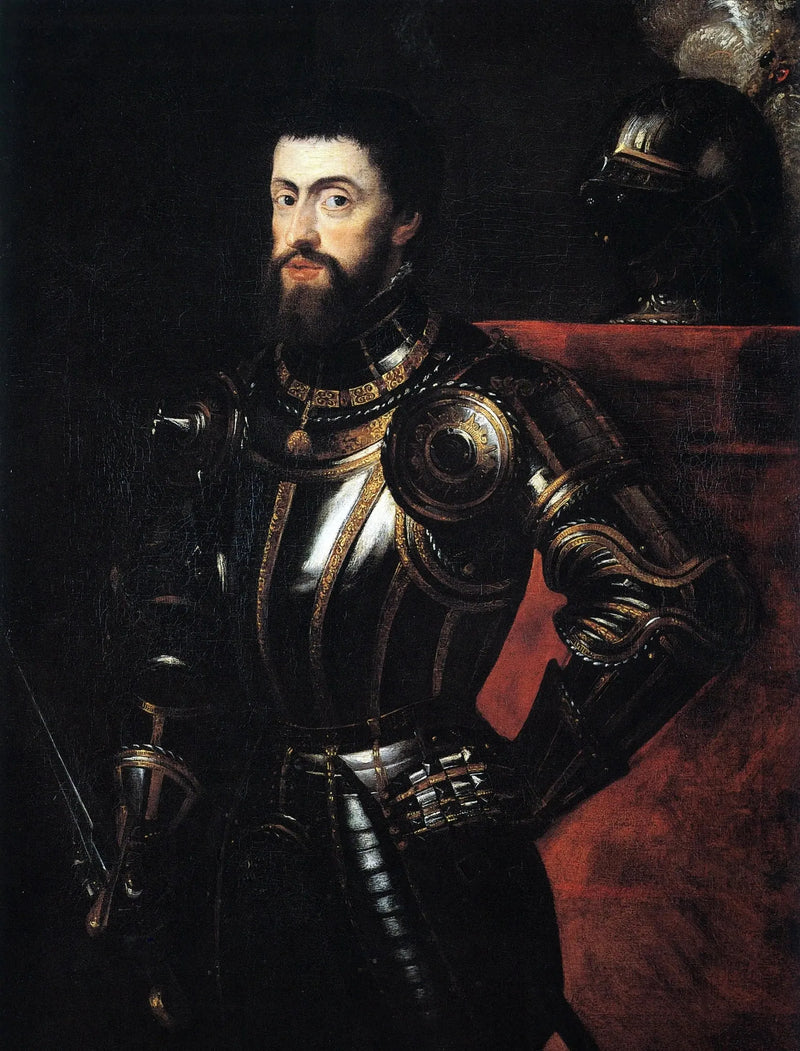 Portrett av Karl V - Peter Paul Rubens