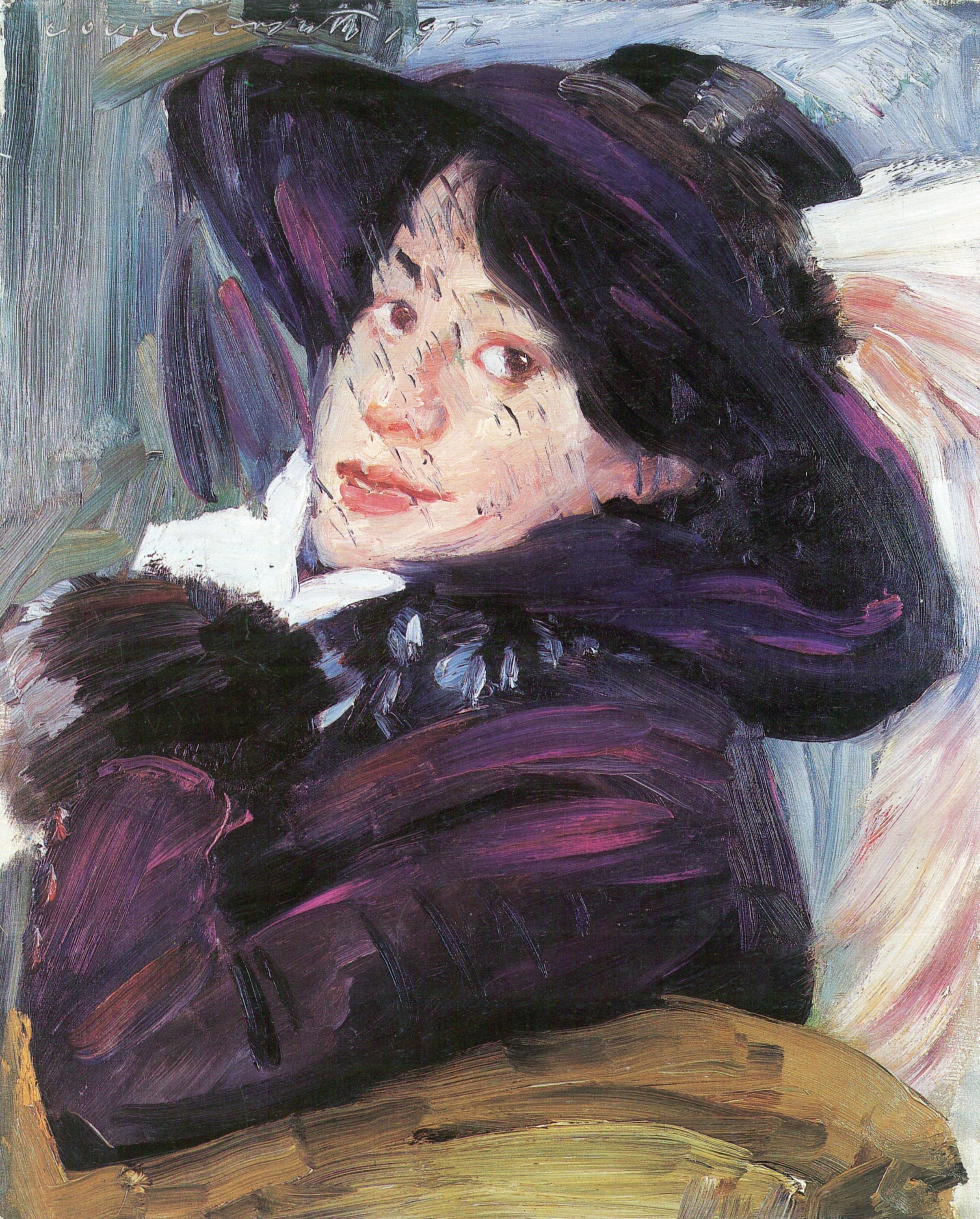 Portrait de Charlotte Berend-Corinthe - Lovis Corinth image 1 tableau peint à l’huile sur toile