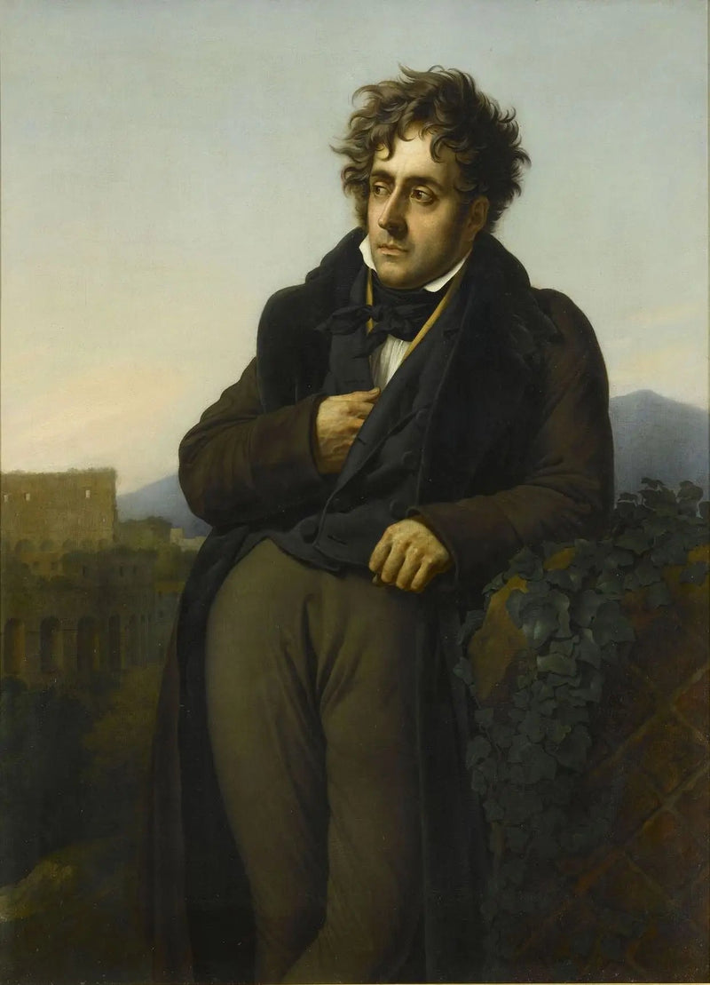 Portrett av Chateaubriand som mediterer over ruinene av Roma - Anne-Louis Girodet

Source:
Portrait de Chateaubriand méditant sur les ruines de Rome - Anne-Louis Girodet