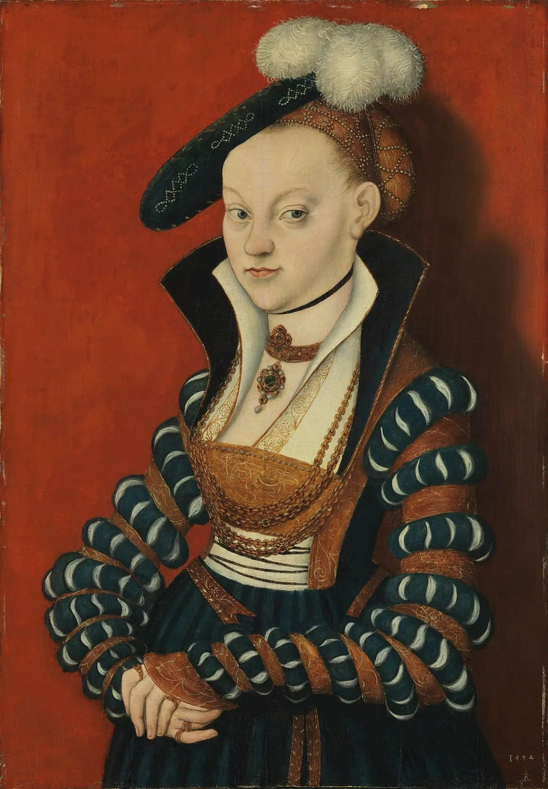 Portrett av Christiane von Eulenau - Lucas Cranach den eldre