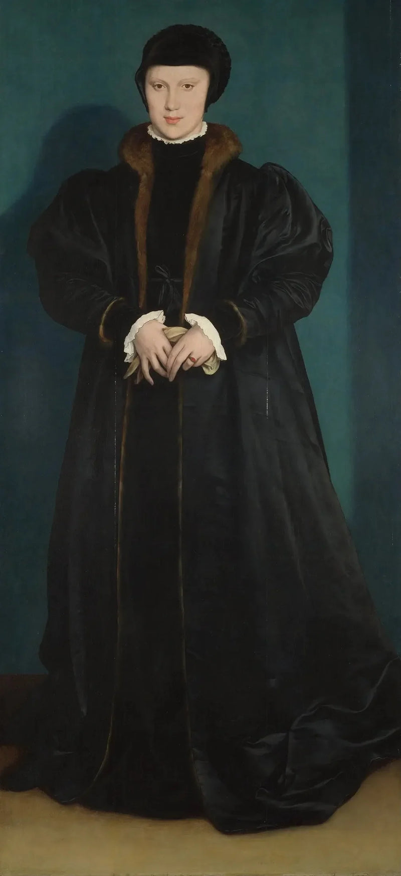 Portrett av Christine av Danmark - Hans Holbein den yngre