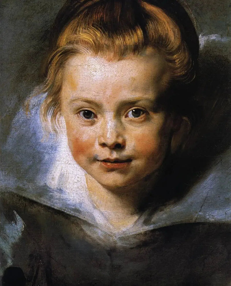 Portrett av Clara Serena Rubens, datteren til kunstneren - Peter Paul Rubens