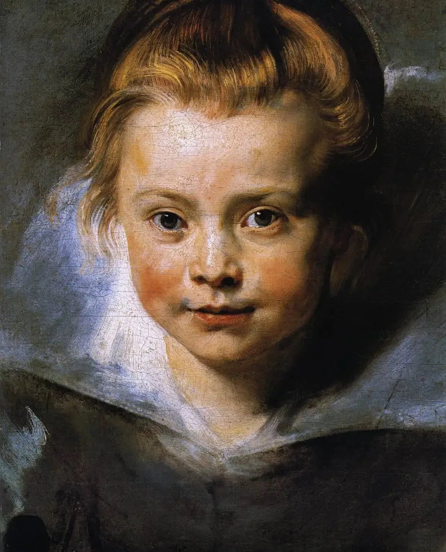 Portrett av Clara Serena Rubens, datteren til kunstneren - Peter Paul Rubens
