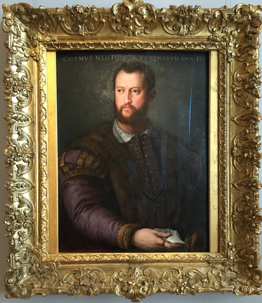 Portrett av Cosimo I de' Medici. - Bronzino