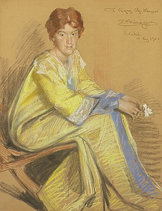 Portrett av Dagny Bjørnson Langen. - Peder Severin Krøyer