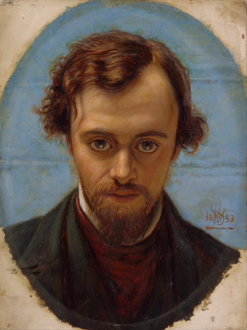 Portrett av Dante Gabriel Rossetti i alderen 22 år - William Holman Hunt