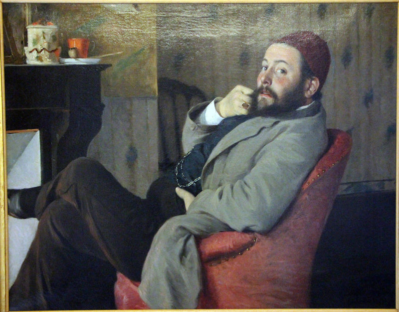 Portrett av Diego Martelli - Federico Zandomeneghi