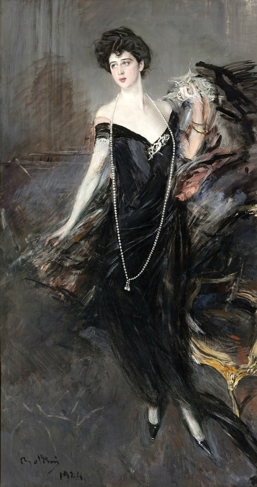 Portrett av Donna Franca Florio - Giovanni Boldini