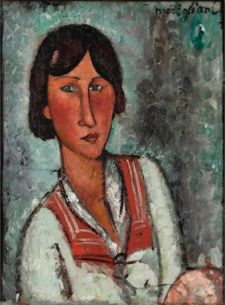 Portrett av kvinne - Amedeo Modigliani