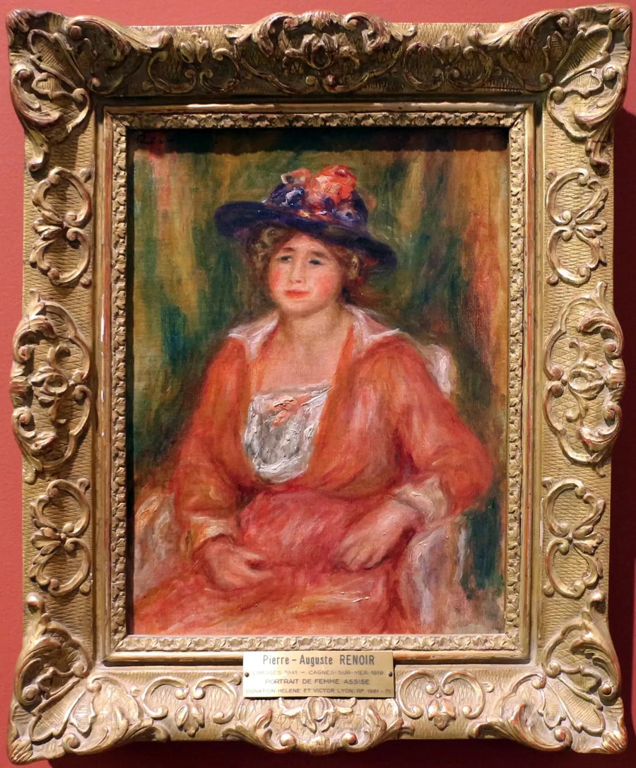 Portrett av sittende kvinne - Pierre-Auguste Renoir