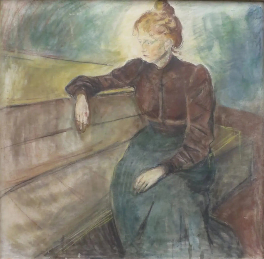 Portrett av kvinne - Edvard Munch