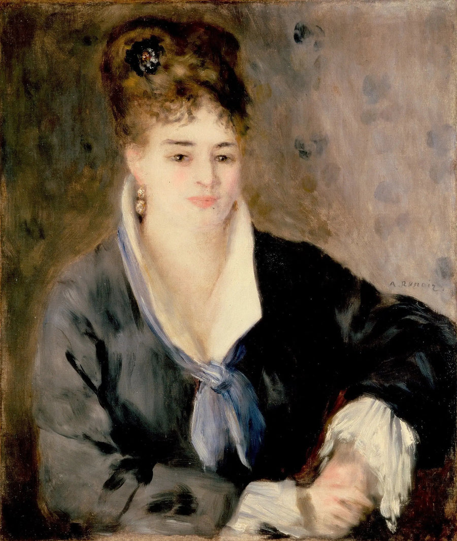 Portrett av kvinne i svart - Pierre-Auguste Renoir