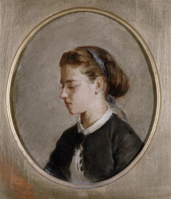 Portrett av kvinne - Eva Gonzalès
