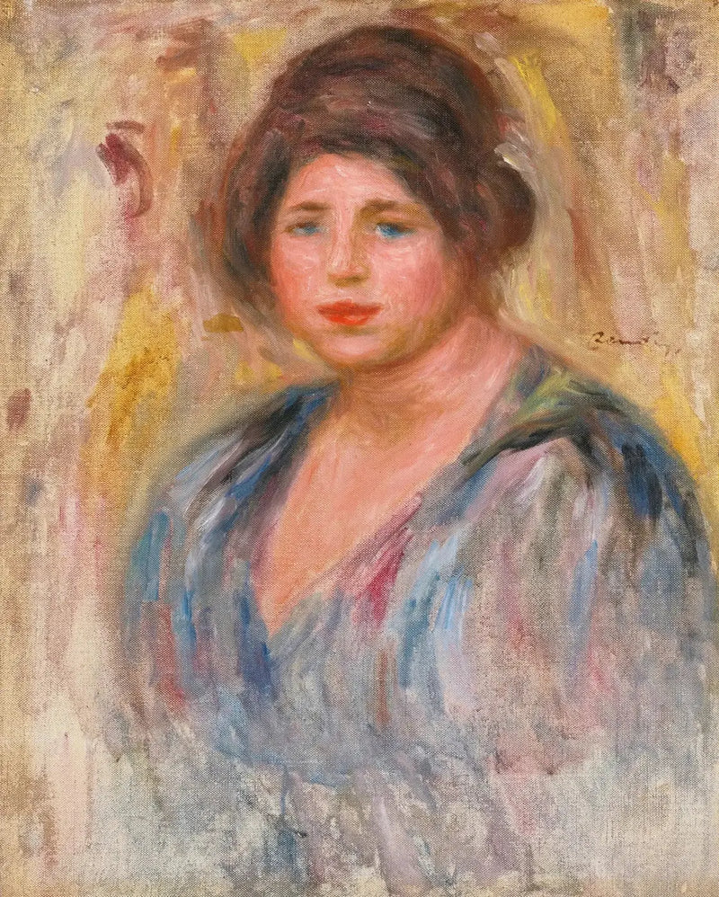 Portrett av kvinne (Gabrielle Renard) - Pierre-Auguste Renoir