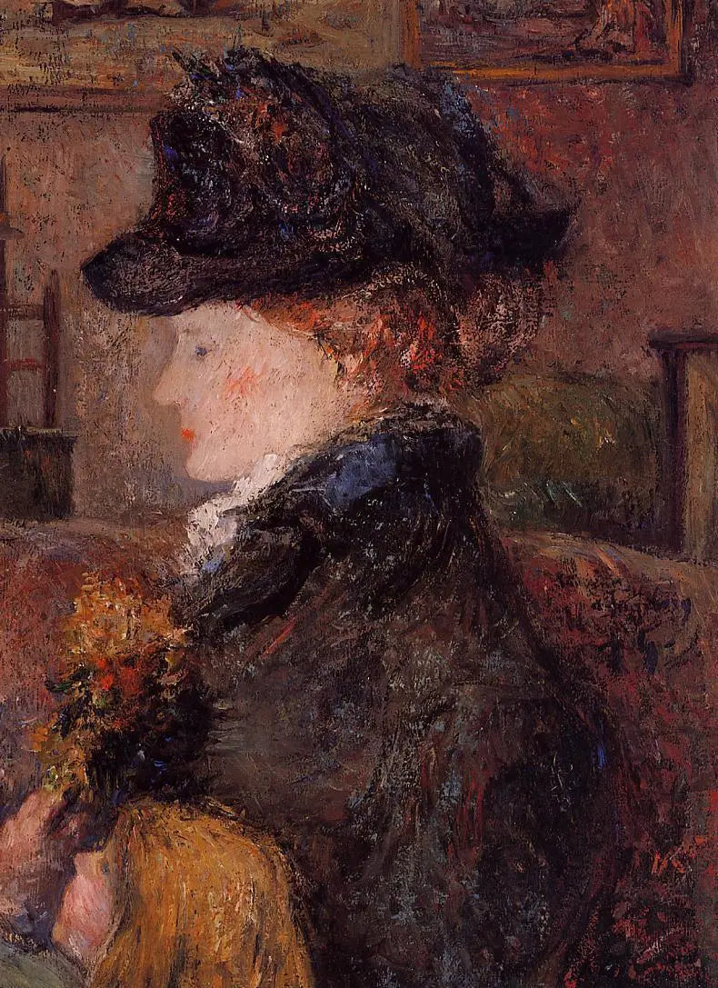 Portrett av kvinne (Ingeborg Thaulow) - Paul Gauguin