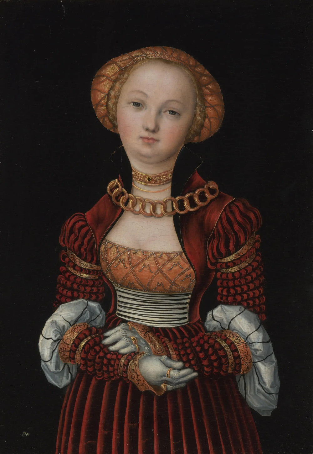 Portrait de femme - Lucas Cranach the Elder image 1 copie peinte à la main à l’huile