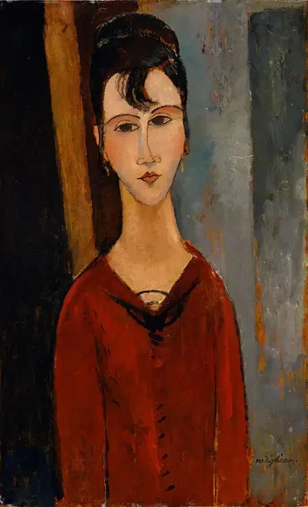 Portrett av kvinne (Fru C.D.) - Amedeo Modigliani