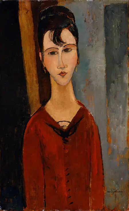 Portrett av kvinne (Fru C.D.) - Amedeo Modigliani