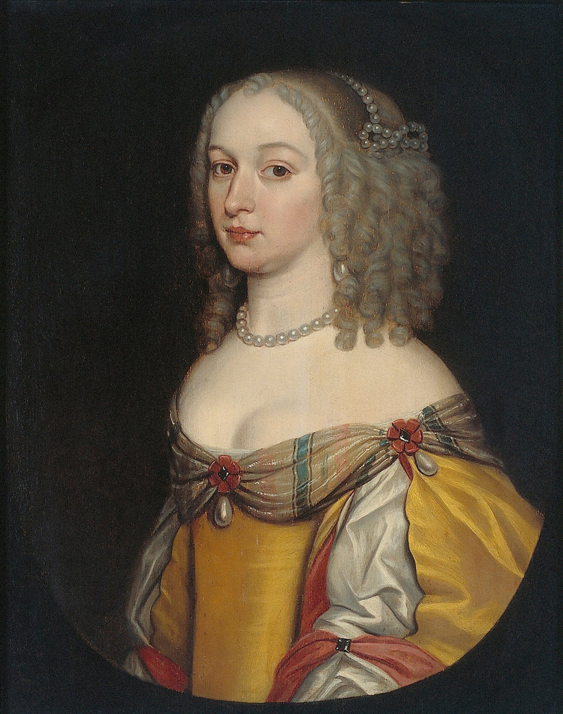Portrett av kvinne, kanskje Amalia Margaretha van Brederode (1626/27-1663/65) - Gerrit van Honthorst