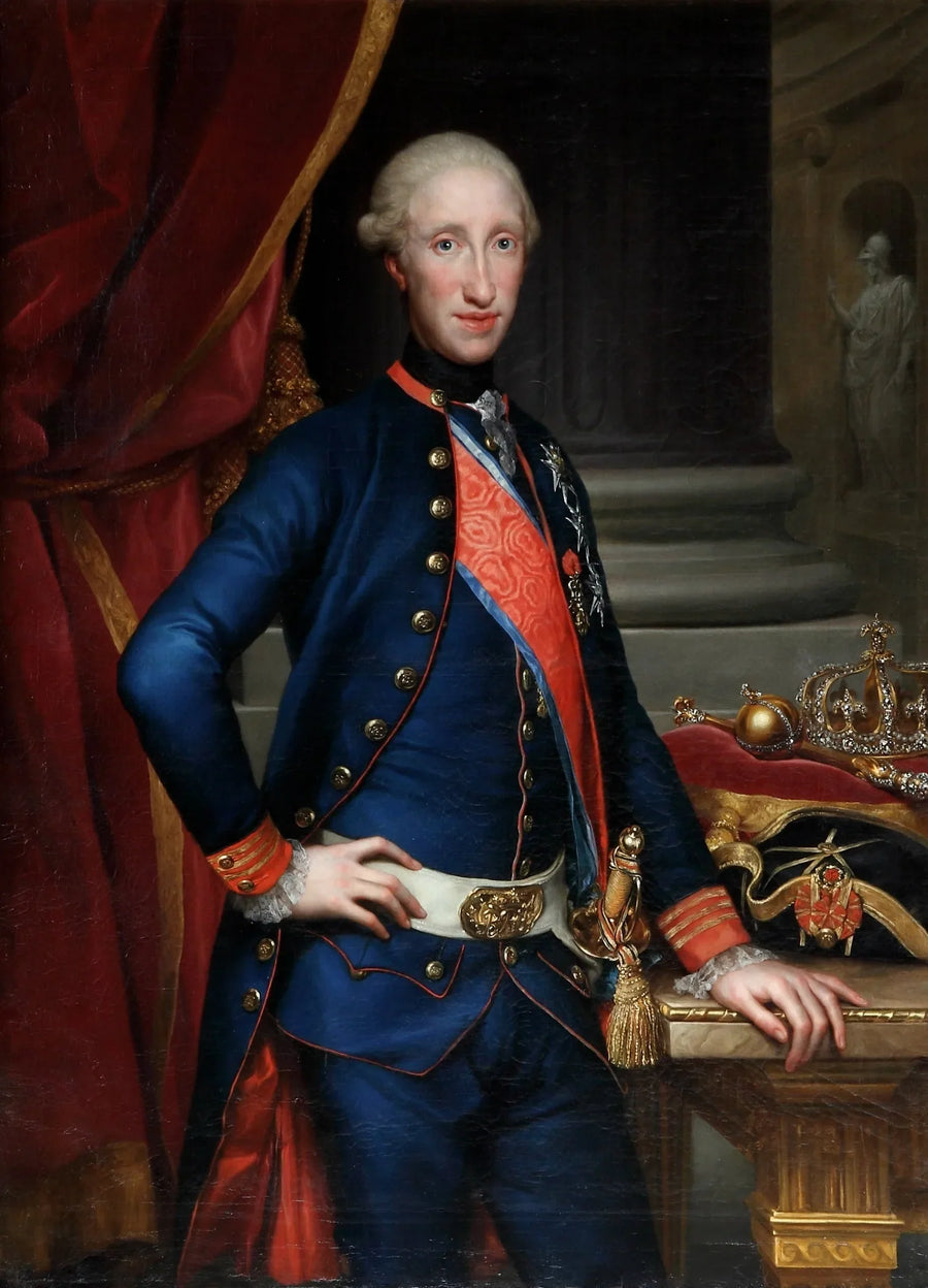 Portrett av Ferdinand I av De to Sicilier (1751-1825) - Anton Raphael Mengs