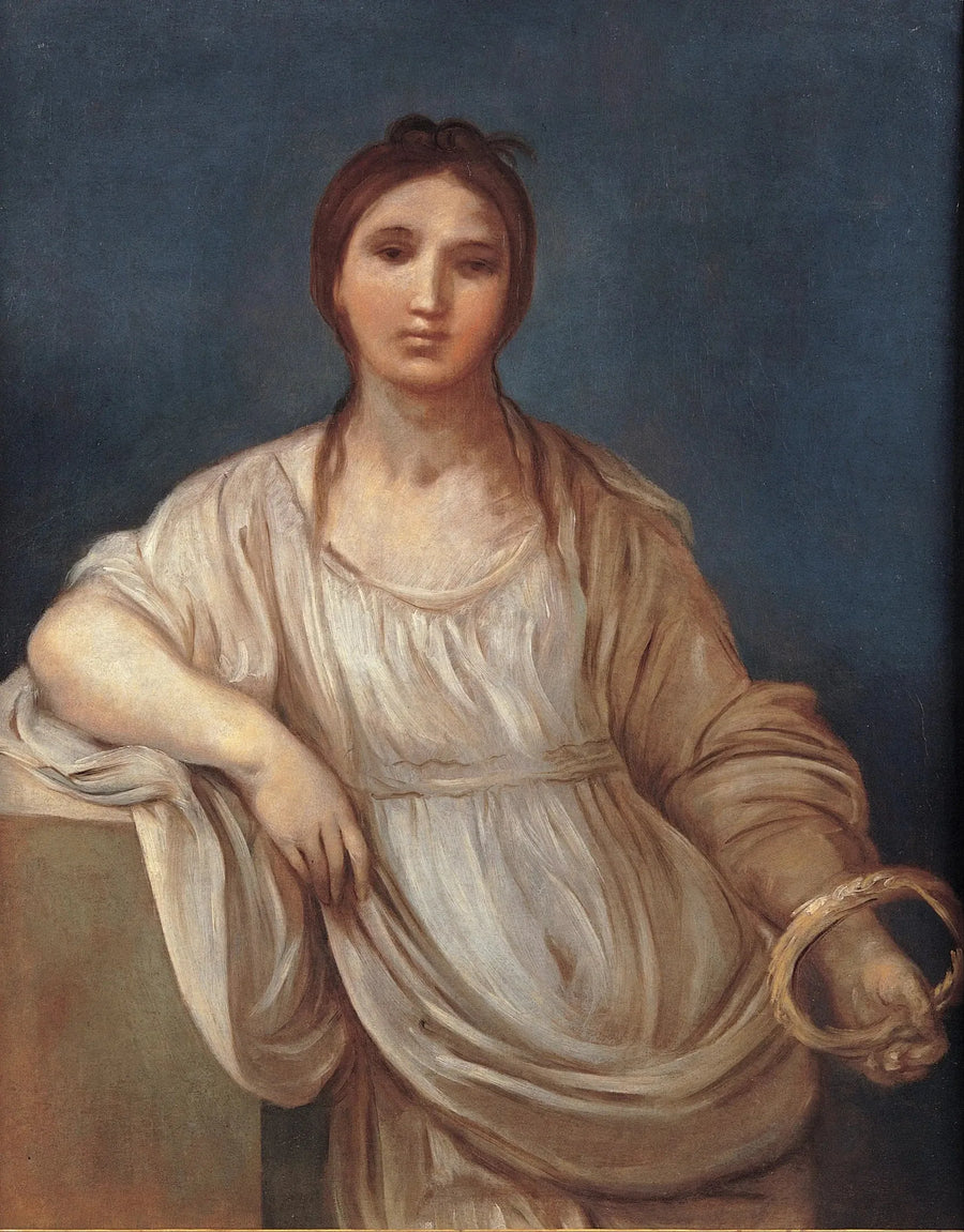 Jenteportrett med krone - Guido Reni