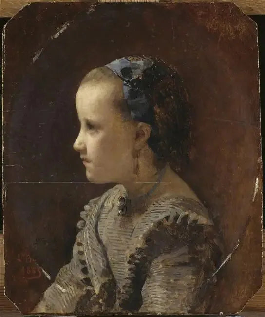 Portrett av liten jente - Léon Bonnat