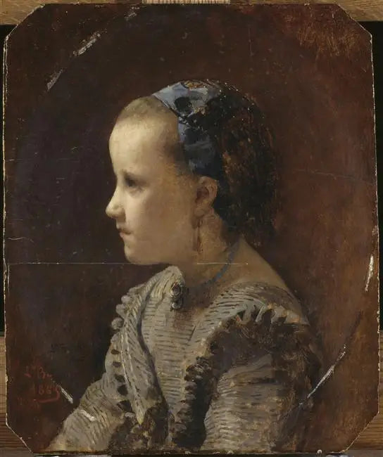 Portrait de fillette - Léon Bonnat - Alpha Reproduction