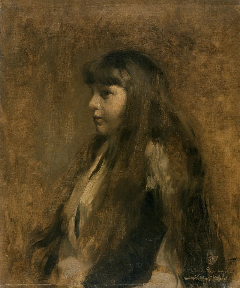 Portrett av jente - Théodore van Rysselberghe