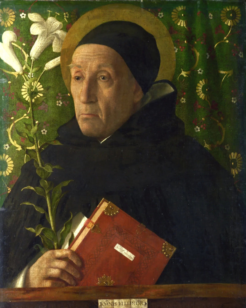 Portrett av Fra Teodoro d'Urbino som Saint Dominique - Giovanni Bellini