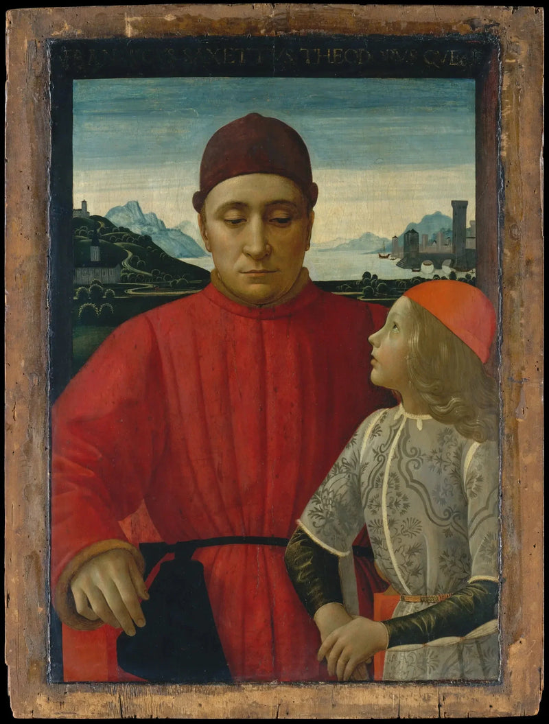 Portrett av Francesco Sassetti med sønnen Teodoro - Domenico Ghirlandaio