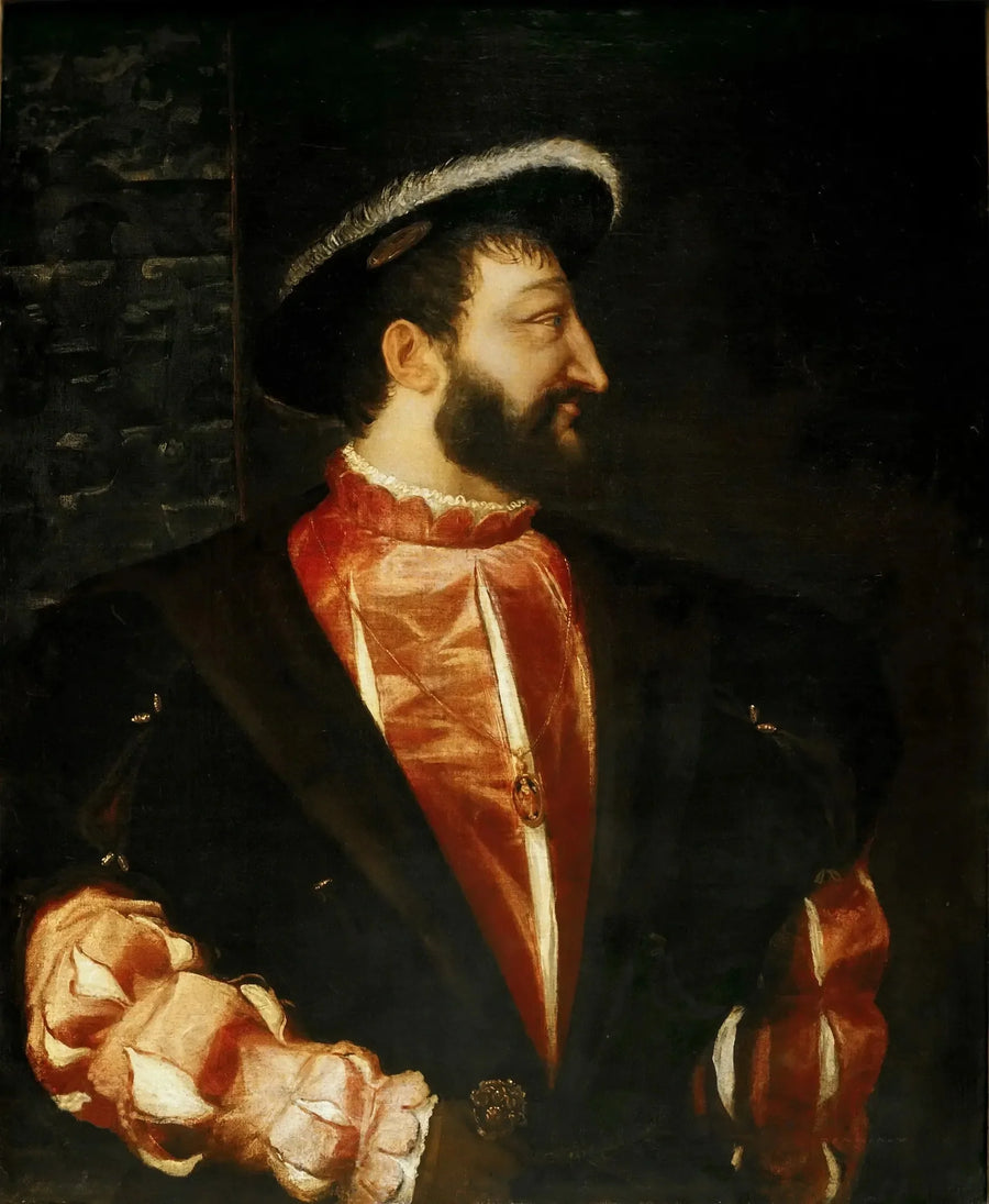 Portrett av François I - Titian