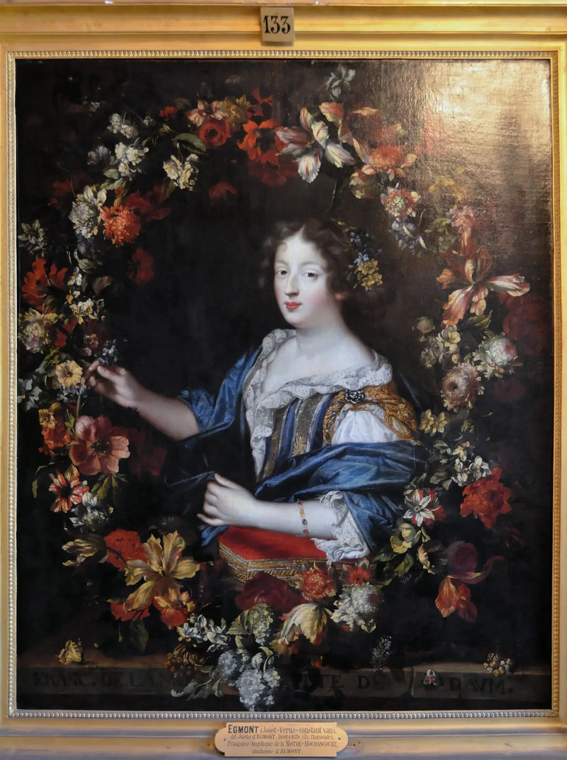 Portrett av Françoise Angélique de la Mothe Houdancourt, hertuginne av Aumont - Juste d'Egmont