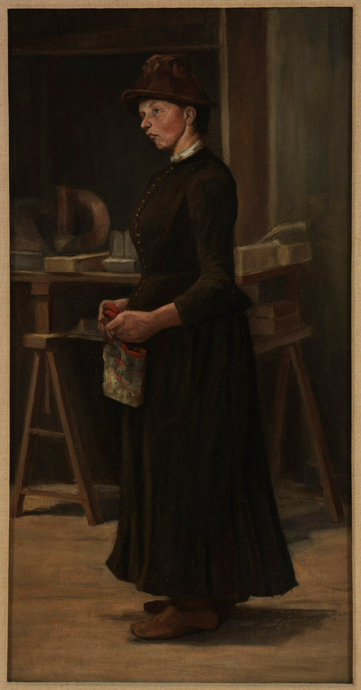 Portrett av Fräulein Kyburz - Ferdinand Hodler