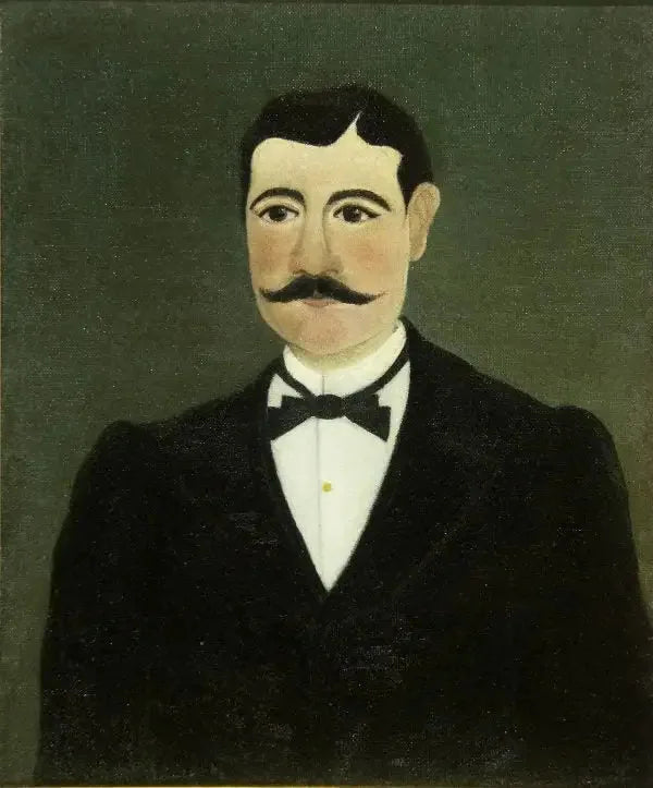 Portrett av Frumence Biche i sivilt - Henri Rousseau