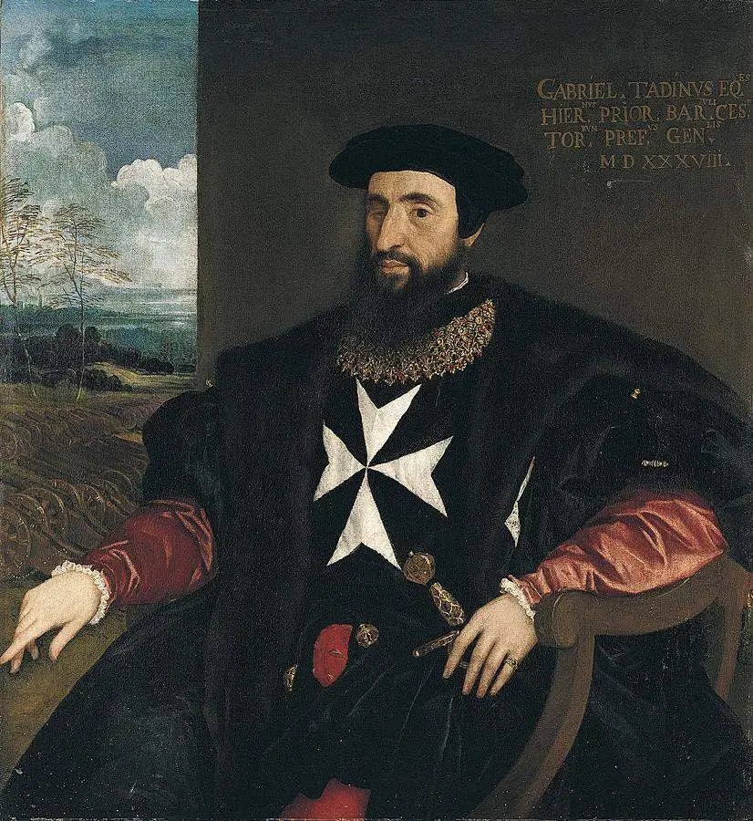 Portrett av Gabriele Tadino - Titian