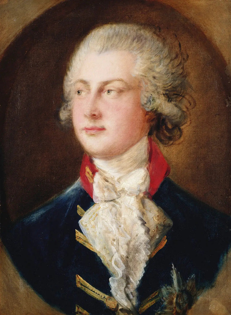 Portrett av George IV, da han fortsatt var prins av Wales (1782) - Thomas Gainsborough

Source:
Portrait de George IV, lorsqu'il était encore prince de Galles (1782) - Thomas Gainsborough