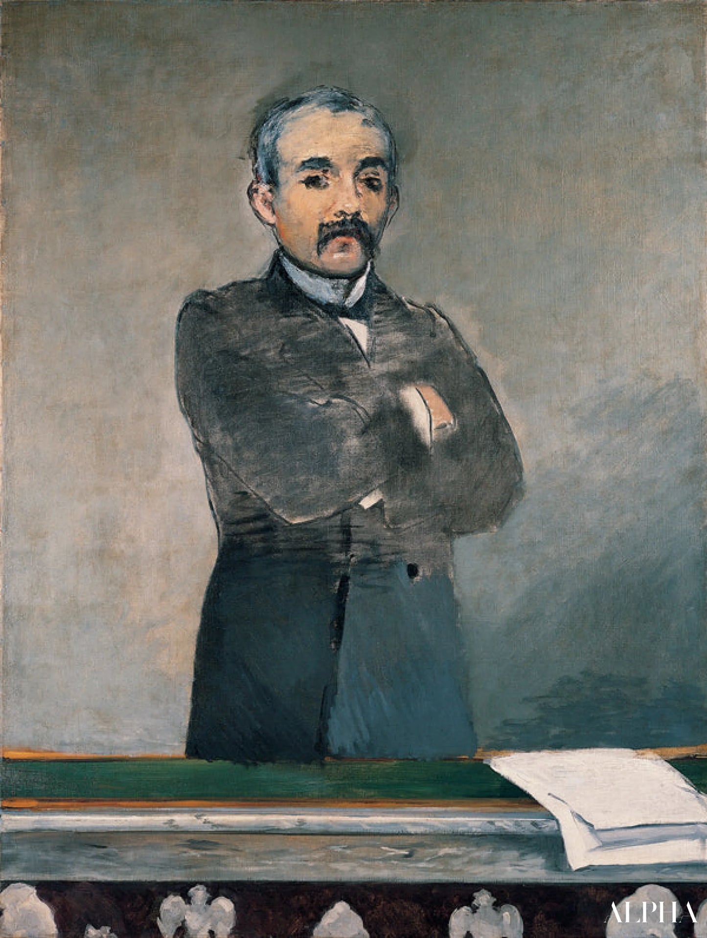 Portrait de Georges Clemenceau - Edouard Manet - Reproductions de tableaux et peintures haut de gamme