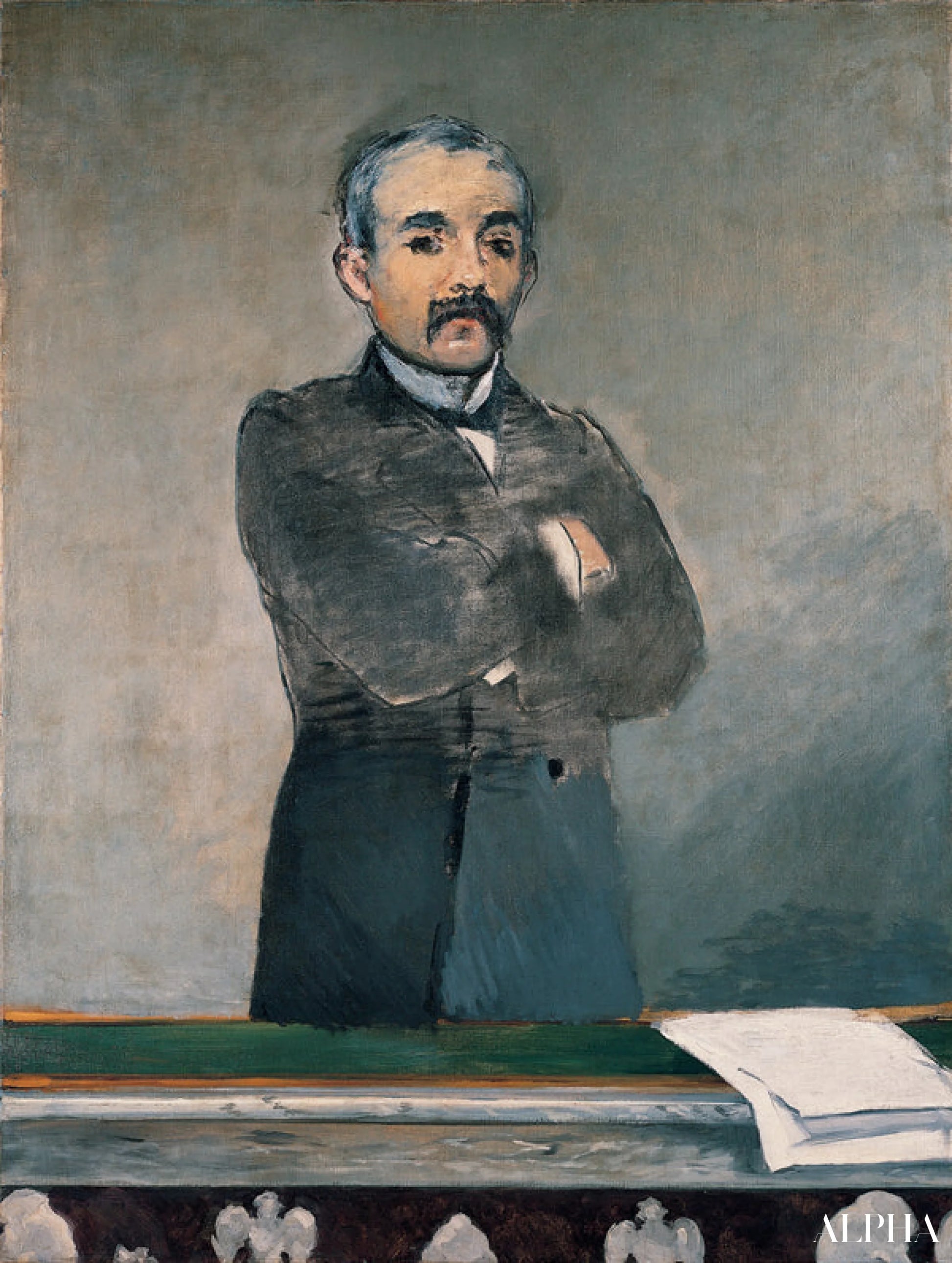 Portrait de Georges Clemenceau - Edouard Manet - Reproductions de tableaux et peintures haut de gamme